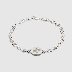 Interlocking G bracelet in silver